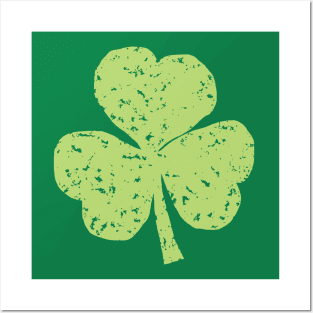 Green Crayon Shamrock for St Patricks Day Posters and Art